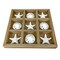 Wooden Tic Tac Toe Game Starfish Sand Dollar Coastal Beach Decor 7 in Board Gift